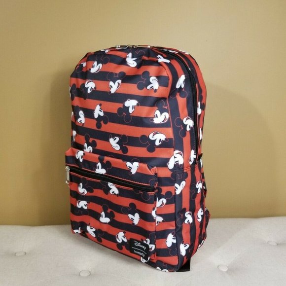 Disney Loungefly Mickey Mouse Faces Backpack NEW main image 11